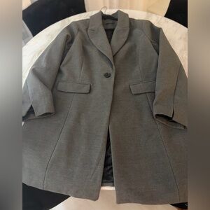 Women's Gray Coat 3/4 length
